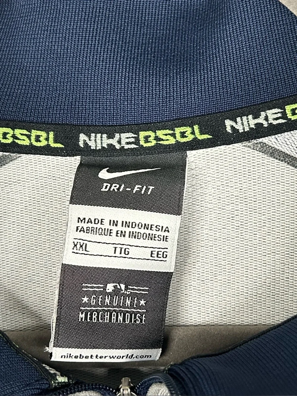 Nike Baseball Detroit Tigers 1/4 Zip Jacket Mens Size XXL Pullover Sweatshirt